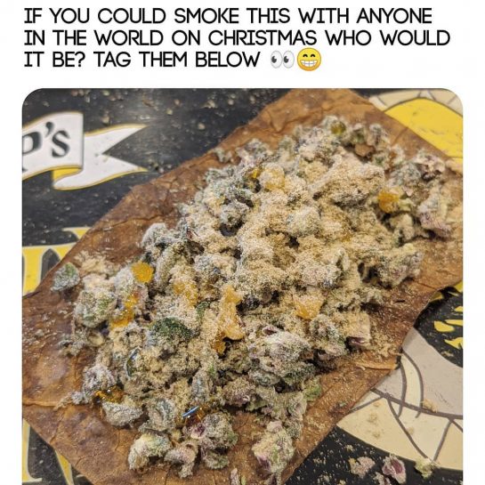 Who would it be ? #stonedmemes HAPPY HOLIDAYS y’all. #weedhumour 🥺 @flednanders420 is my…